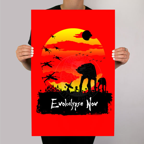 Star Wars Ewokalypse Now Metal Poster