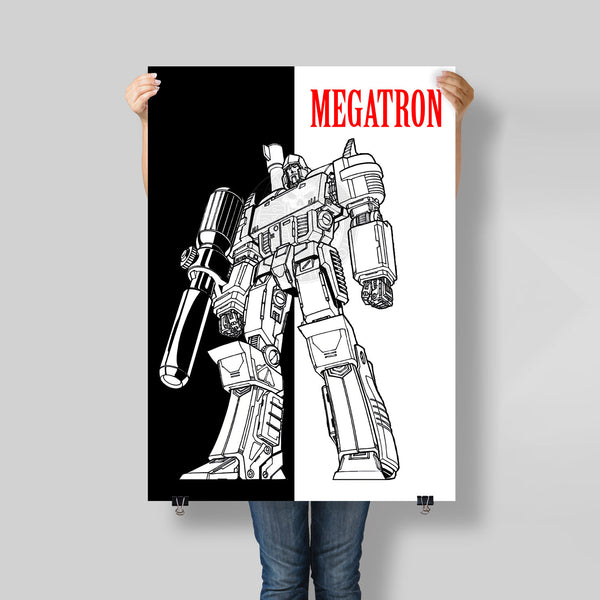 Transformers Megatron Scarface Poster