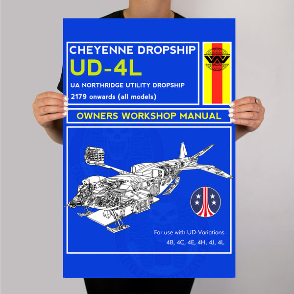 Aliens Cheyenne Dropship Repair Manual Poster - Digital Pharaoh UK