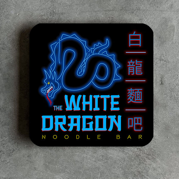 Bladerunner White Dragon Noodle Bar Coaster