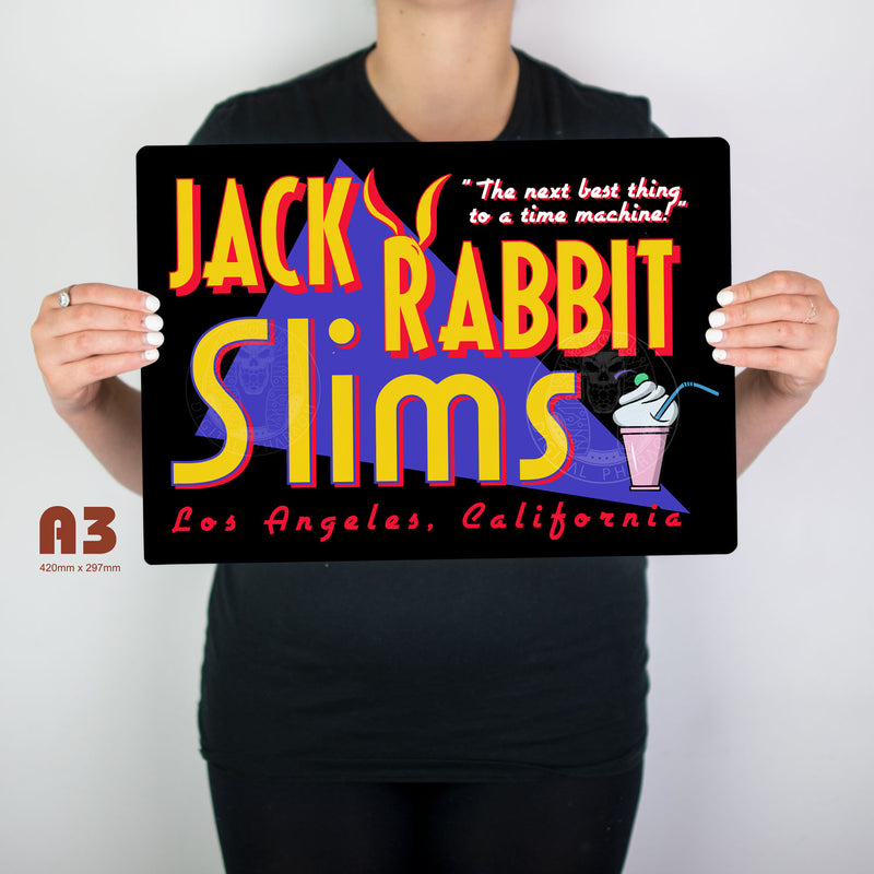 Pulp Fiction Jack Rabbit Slims Metal Poster