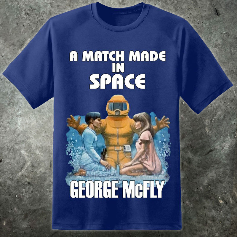 George McFly-Match gemacht im Raum-Buch-T-Shirt