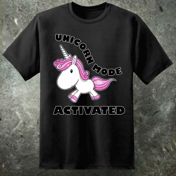 Mens Unicorn Mode T Shirt - Digital Pharaoh UK