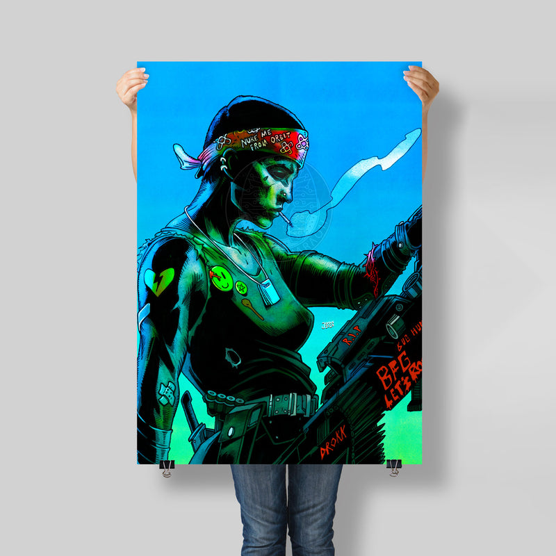 Vasquez Aliens USCM Giant Wall Poster