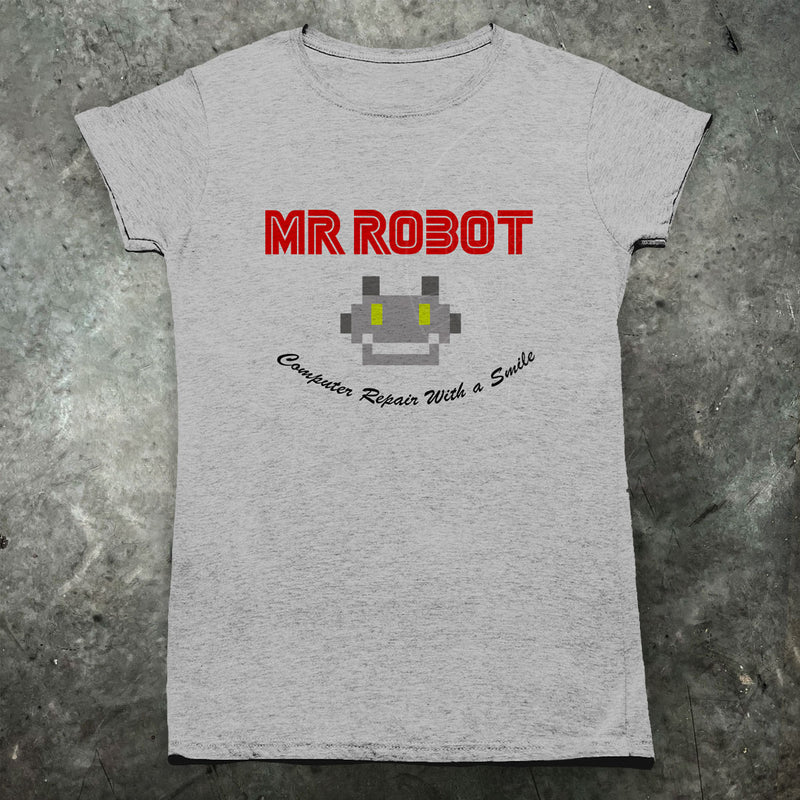 Herr Robot Computer Repairs Womens T-Shirt