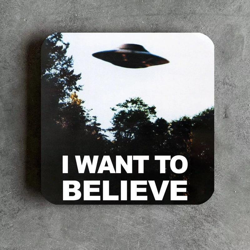 X Files Fox Mulder Inspired Drinks Coaster - Digital Pharaoh UK