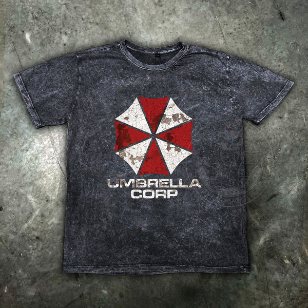 Resident Evil Umbrella Corp Distressed Mens T Shirt - Digital Pharaoh UK