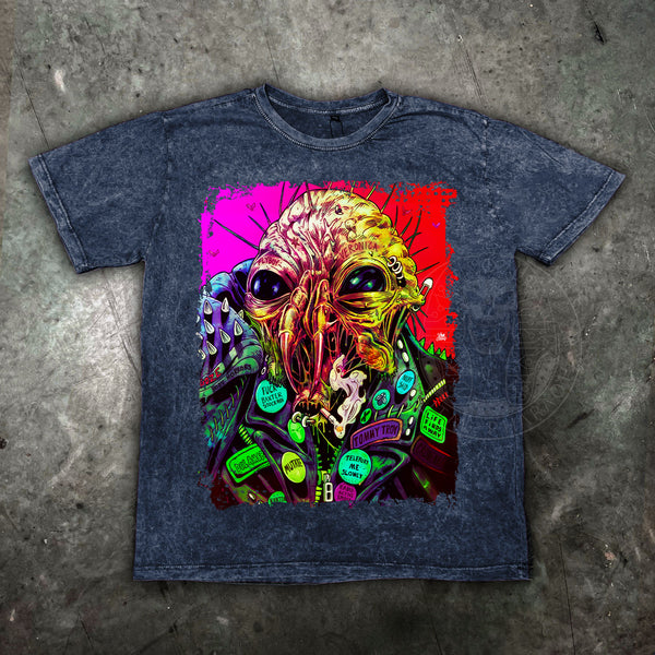 Brundle Fly Distressed Cybernosferatu T Shirt - Digital Pharaoh UK