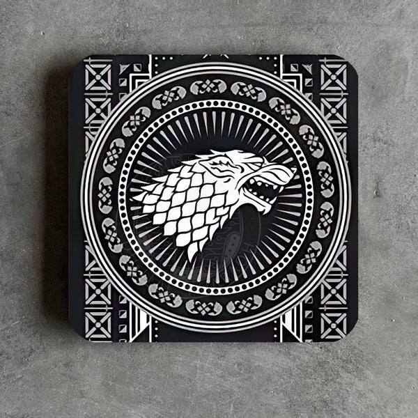 House Stark Drinks Coaster - Digital Pharaoh UK