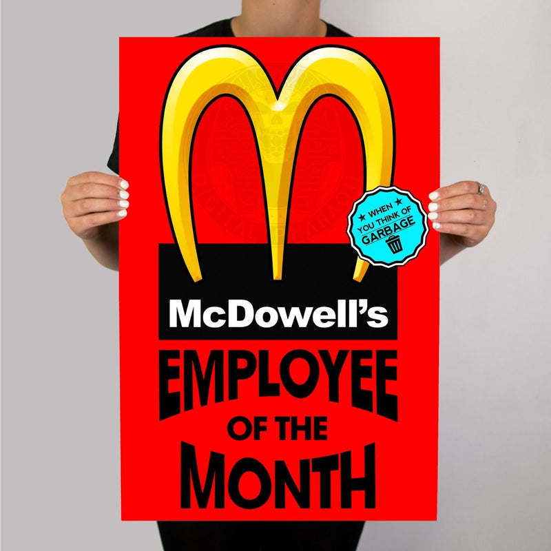 McDowells Employee Of The Month Metal Sign - Digital Pharaoh UK