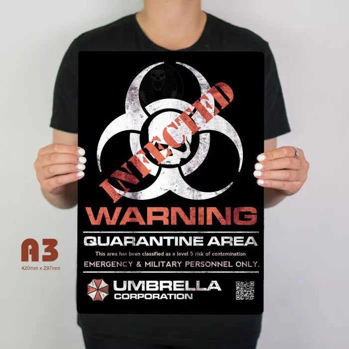 Umbrella Corporation Infected Sign - Digital Pharaoh UK