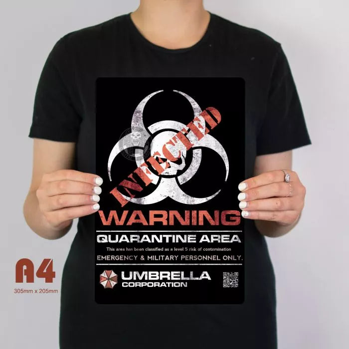 Umbrella Corporation Infected Sign - Digital Pharaoh UK