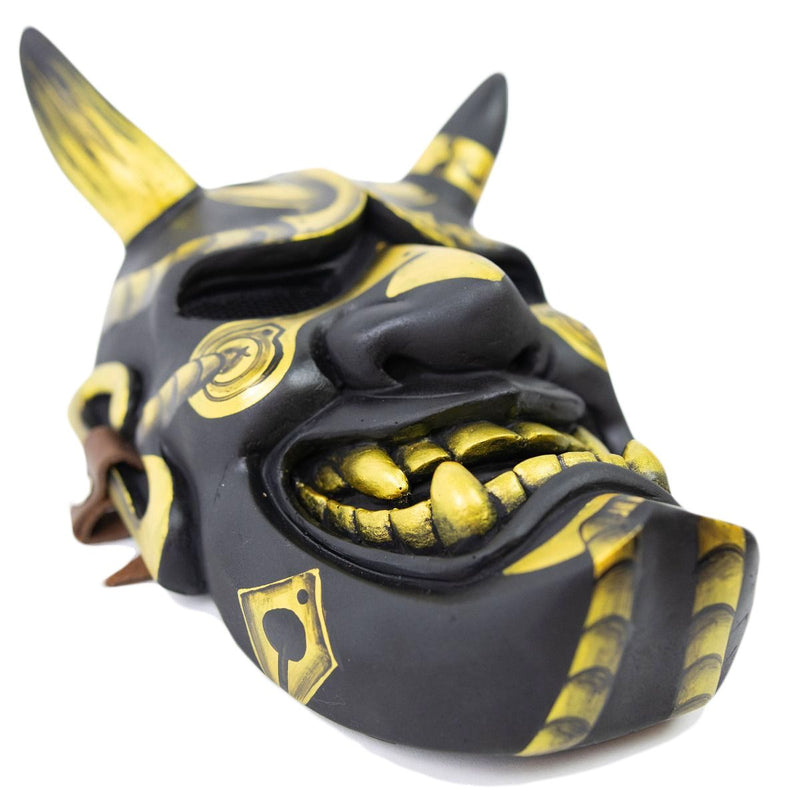 Hannya Kabuki Demon Mask - Gold - Digital Pharaoh UK