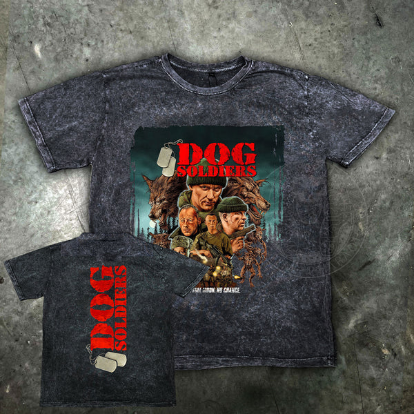 Dog Soldiers Distressed Mens Horror Movie T Shirt - Digital Pharaoh UK