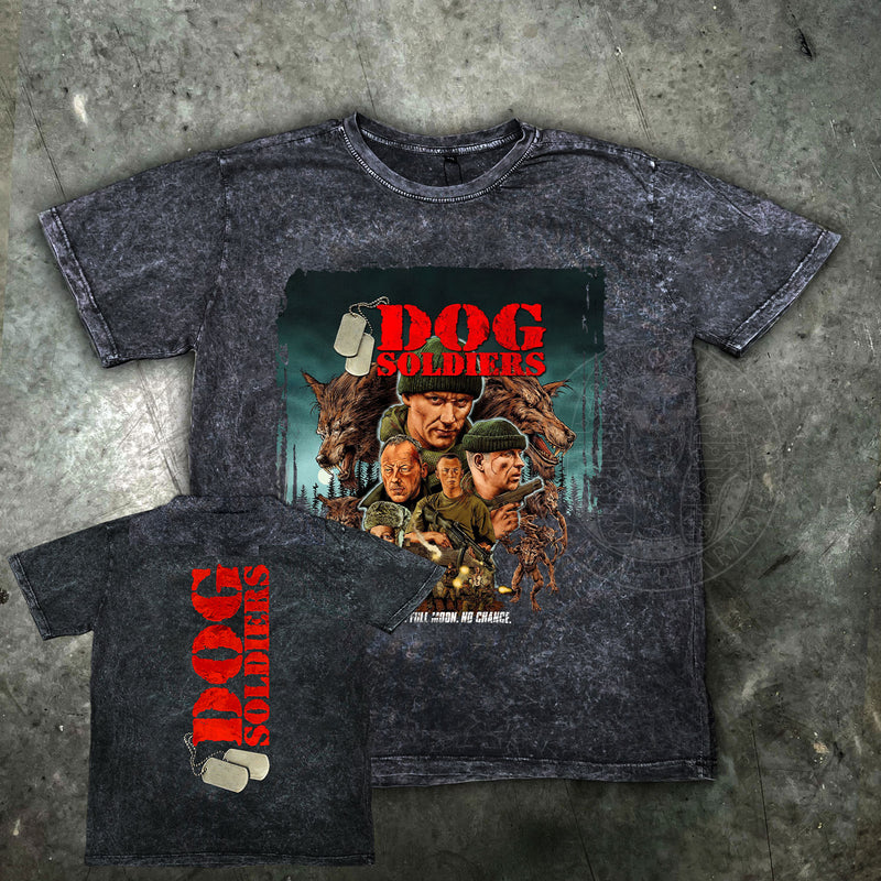 Dog Soldiers Distressed Mens Horror Movie T Shirt - Digital Pharaoh UK