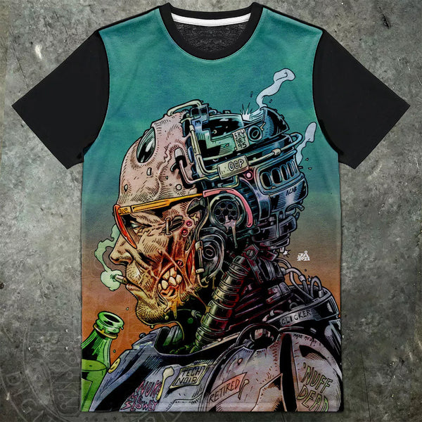 Alien vs Predator Cyberpunk Unisex t-Shirt Black/XS