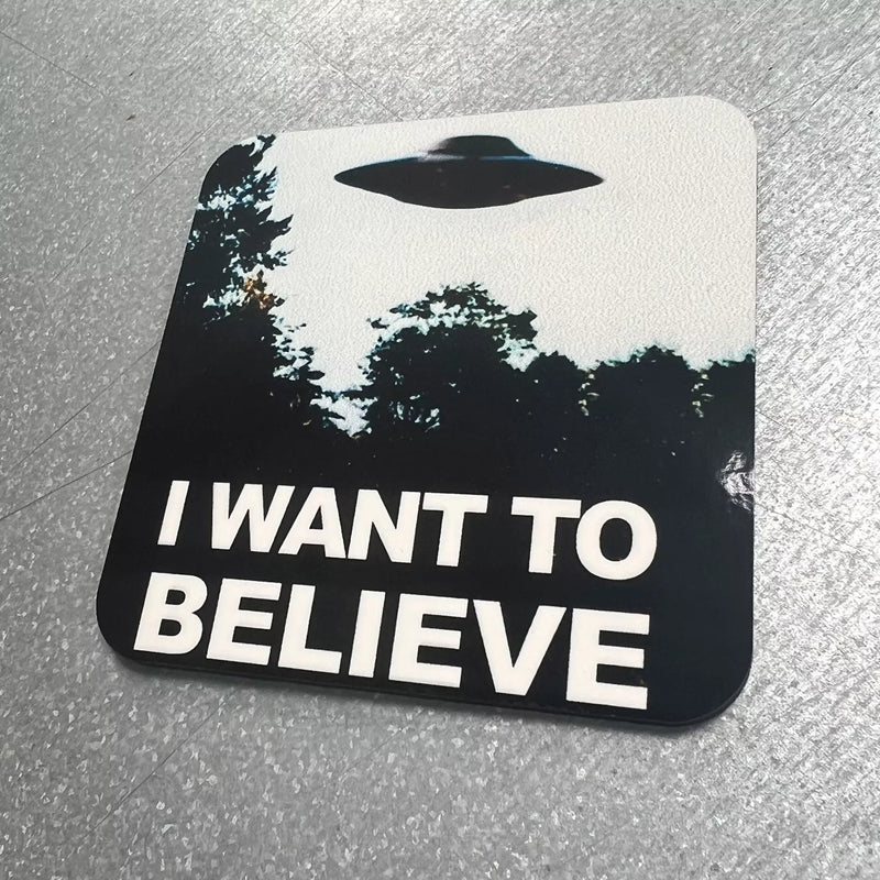 X Files Fox Mulder Inspired Drinks Coaster - Digital Pharaoh UK